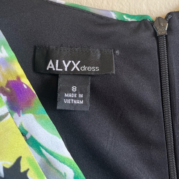 Alyx black draped colorful chest 50’s dress - Picture 10 of 10